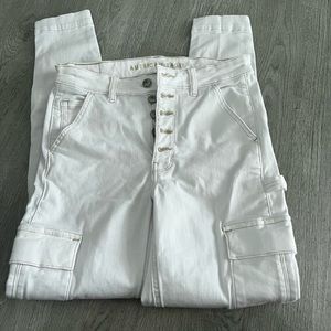 White American Eagle utility style / jogger pants